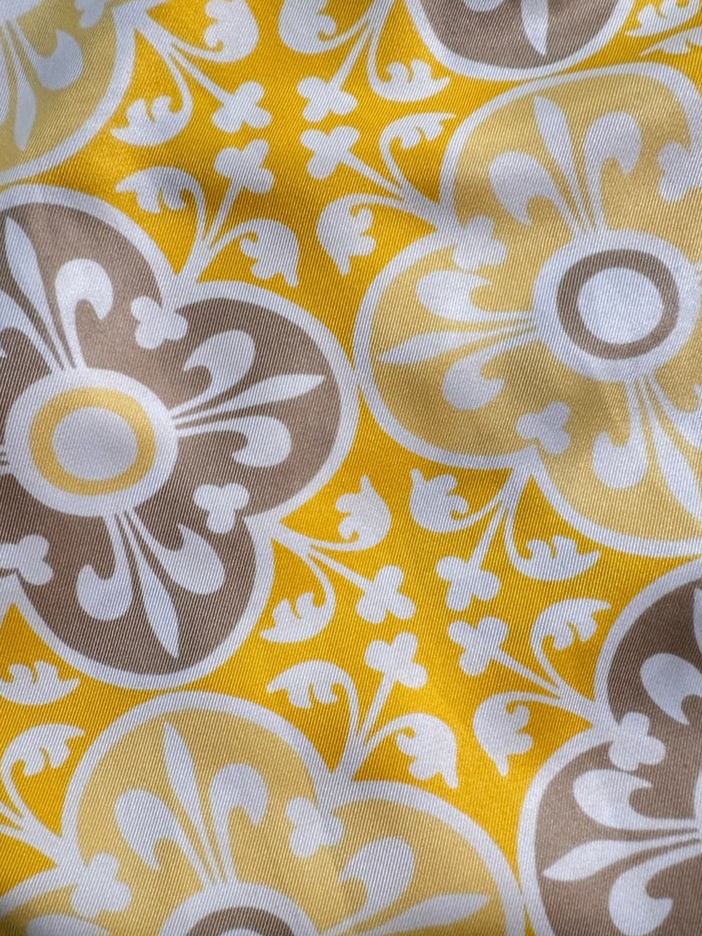 White Stag • Y2K Art Deco Sunny Yellow Floral Tunic - Picture 4 of 12
